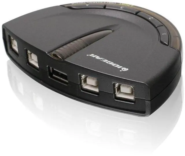 Alt view image 5 of 5 - IOGEAR 2 Port and 4 Port USB 2.0 Switch - Auto Printer Switch - Manual or Auto Controlled - LED Indicator - Plug n Play GUB231 - GUB431