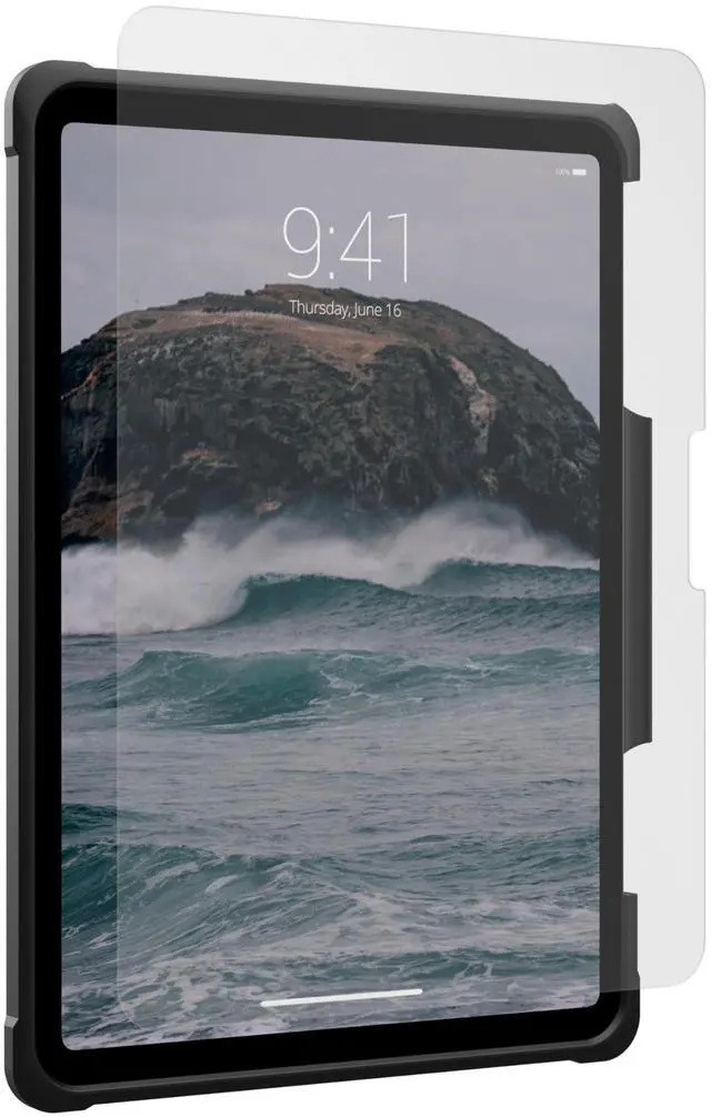 Main image of UAG Urban Armor Gear Designed for iPad Pro 11" 5th Gen 2024 Case Metropolis w/Hand Strap Black Bundle with Tempered Glass Shield Screen Protector