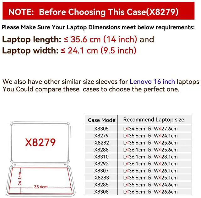Alt view image 2 of 5 - Smatree Hard EVA Protective Sleeve Case Compatible for 16 inch Lenovo ThinkPad P1 Gen 7 Mobile Workstation, for 16 inch Lenovo ThinkPad Z16 Laptop Waterproof and Anti-Shock Sleeve (X8279)