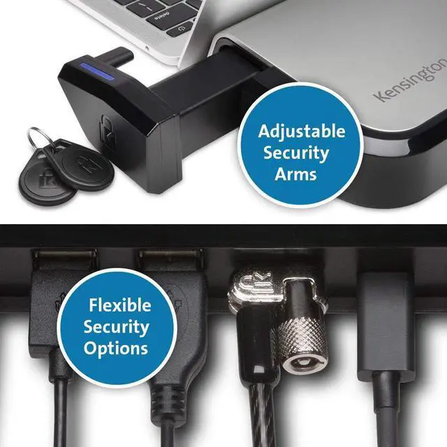 Alt view image 5 of 5 - Kensington LD4650P Dual Video USB-C Docking Station with K-Fob(tm) Smart Lock - Windows (K38400NA)