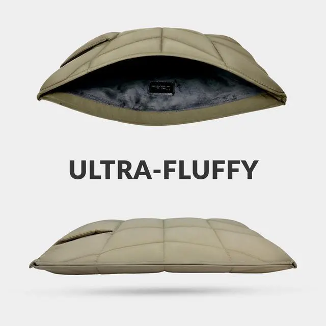 Alt view image 5 of 5 - UZBL Puffy Laptop Sleeve 15-16 inch, Puffer Laptop Carrying Case for Women, Pillow Case Compatible for MacBook Air 15 & MacBook Pro 16 M3, Diamond Stitched Sleeve