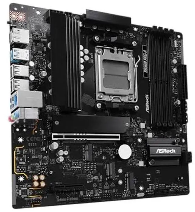 Alt view image 5 of 5 - ASRock AMD B850M Pro A Socket AM5 Ryzen DDR5 8000 MHz 256GB Micro ATX Motherboard M.2 SATA3 6.0 Gb/s PCIe 5.0 B850