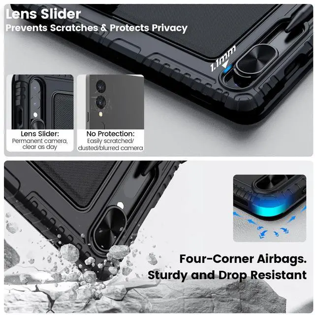 Alt view image 5 of 5 - Nillkin for Samsung Galaxy Tab S10 Plus Detachable Keyboard Case with 7 Backlit, Kickstand, Trackpad, S Pen Holder, Tab S10+ 5G Tablet Case 12.4''