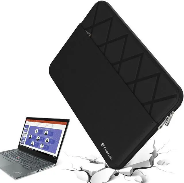 Main image of Smatree 13 inch Anti-Shock Laptop Sleeve Waterproof Slim Cover Tailored for Lenovo ThinkPad X13 Yoga Gen 4/3/2, for ThinkPad X13 Gen 4, ThinkPad Yoga 11e Gen 5, 13 inch Lenovo Laptop Bag, Black (E411)