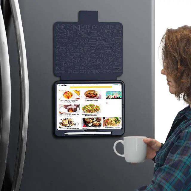 Alt view image 3 of 5 - Dteck for Apple iPad Pro 11-inch (M4) Case 2024 Release (A2836/A2837), Classic PU Leather Folio Case with Adjustable Stand/Pencil Holder/Auto Sleep Wake Function, Protective Magnetic Solid Cover, Blue