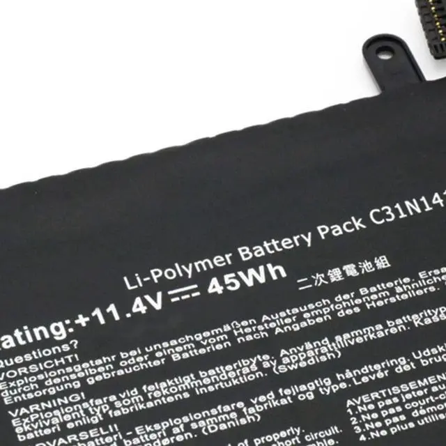 Alt view image 4 of 5 - 7xinbox 11.4V 45Wh 3830mAh C31N1411 0B200-01180000M Replacement Laptop Battery for ASUS Zenbook UX305 UX305F UX305C UX305CA UX305FA U305 U305F U305L U305FA U305CA U305C Series