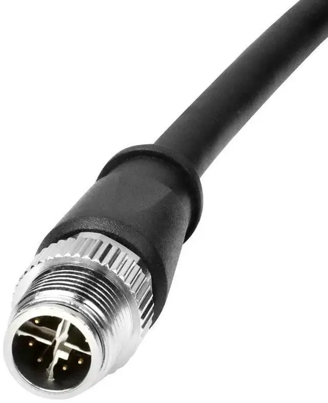 Alt view image 4 of 5 - Alvin's Cables M12 X-Code 8 Pin Male to 8 Pin Male Cat6e Cable Shielded for Cognex Basler Industrial Camera, High Flex 5m/16.4ft