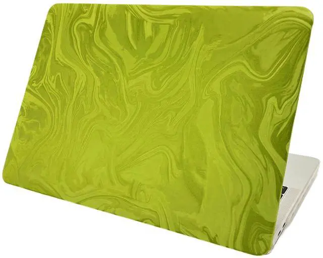 Main image of BaayCerrie Velvet Green Ripple Design for MacBook Pro 13 inch Case A2338 A2289 A2251 A2159 A1989 A1708 A1706 (2024-2016)