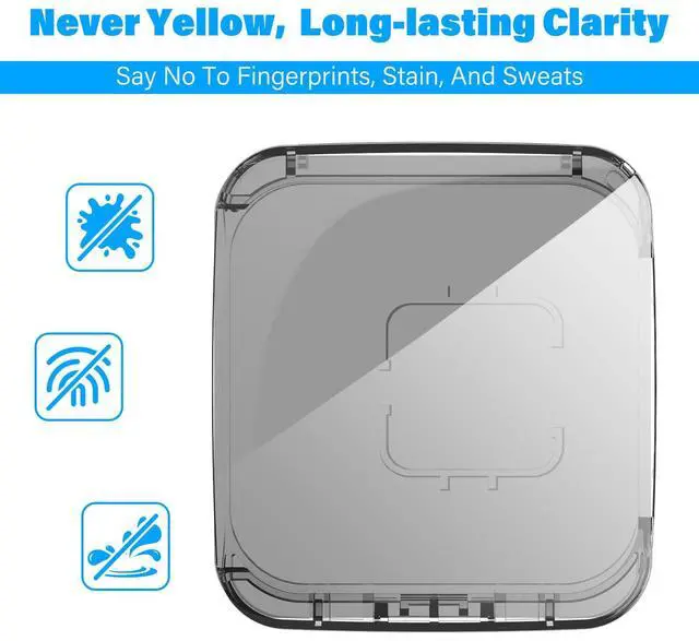 Alt view image 5 of 5 - Anti-Lost Clear Cover Case Compatible with Square Reader 2nd Generation, 1st Generation, Case for Square Reader for Magstripe with 3.5mm Headset Jack or Lightn Connector (3packs, Black