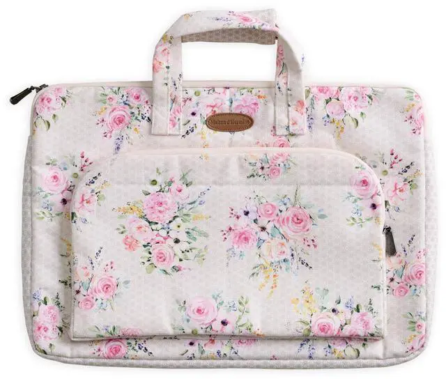 Main image of Maison d'Hermine Laptop Bag with Pocket upto 13.5 inch Stain and water repellent Cotton canvas - Sweetrose Lavender