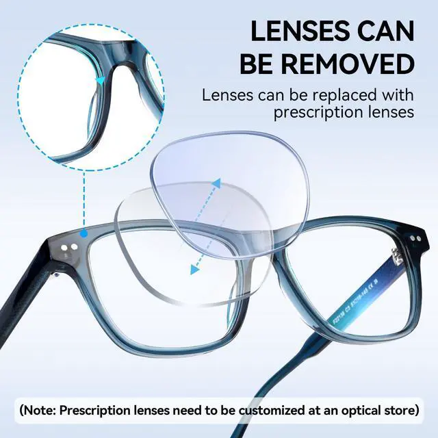 Alt view image 5 of 5 - Dollger Fashionable Square Transparent Lenses Blue Light Blocking Glasses for Women and Men - Computer Glasses for Stylish Women Blue