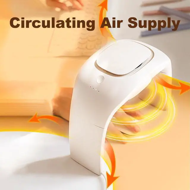 Alt view image 2 of 5 - Heated Mouse Pad Hand Warmer,Adjustable Temperature Small Space Heater for Office,Foldable Desk Heater for Office Quiet Small,Portable Electric Space Heaters for Indoor Use,110V 100W (White)