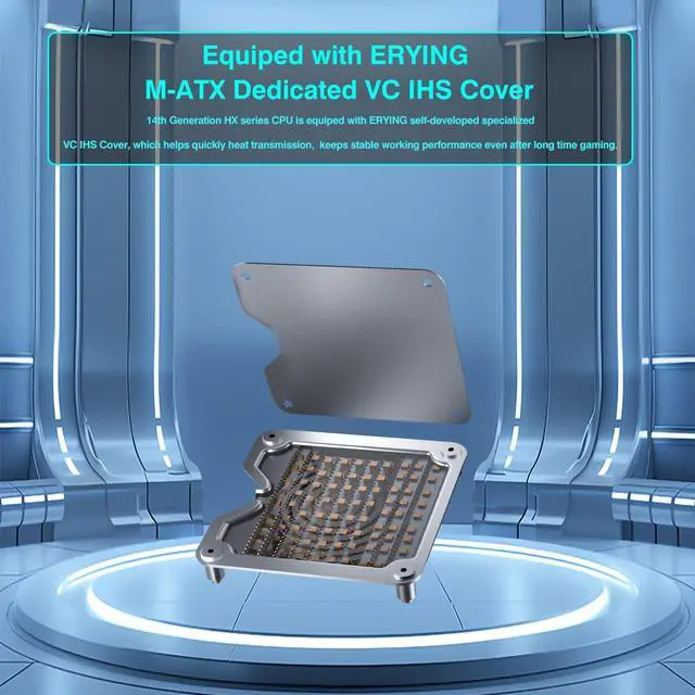 Alt view image 4 of 5 - ERYING ATX CPU Motherboard Combo - Intel Core i7-14650HX with DDR4 RAM, PCIe 4.0- High-Performance Motherboard with Integrated CPU for Gamer and Enthusiasts