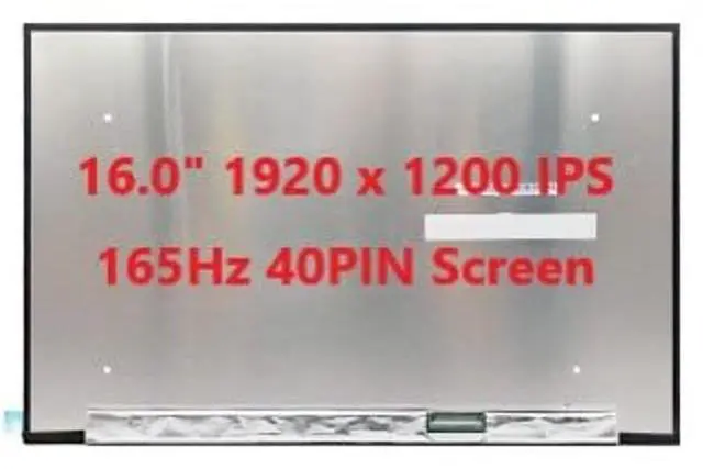Alt view image 3 of 5 - FULLCOM New LCD Replacement Screen 16.0 Inch N160JME-GT1 165Hz 1920x1200 (16:10) IPS 40 Pin Matte for Laptop/Display/Screen/LCD Application