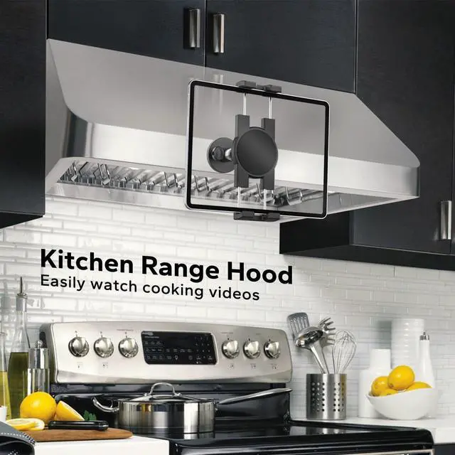 Alt view image 5 of 5 - GDZN Magnetic iPad Holder, Metal Magnetic Tablet Holder Mount for Fridge/Cabinet/Metal Surface/Whiteboard/Gym Equipment, Compatible with 4.7-13" iPad Pro/Air/Mini, iPhone, Galaxy Tab, Fire HD