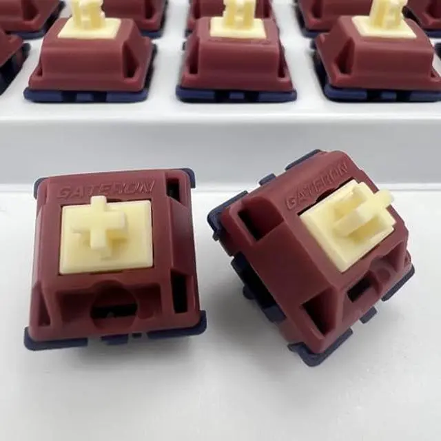 Alt view image 4 of 5 - Gateron Quinn Keyboard Switches,5-Pin Factory Pre-lubed 59gf Tactile Switches Suitable for MX Mechanical Keyboards(72PCS)