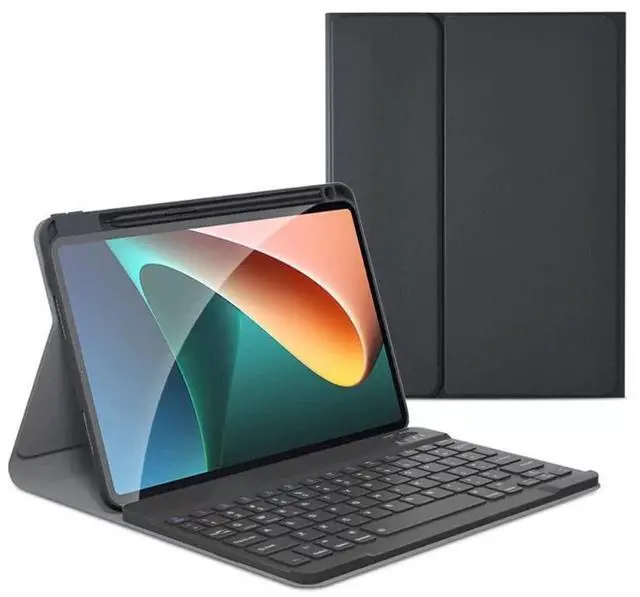 Main image of KMXDD Keyboard Case Compatible with iPad Mini 7 (A17 Pro 20024), iPad Mini 6th Generation Keyboard Case with Color Keyboard Removable Bluetooth Wireless Keyboard,Black