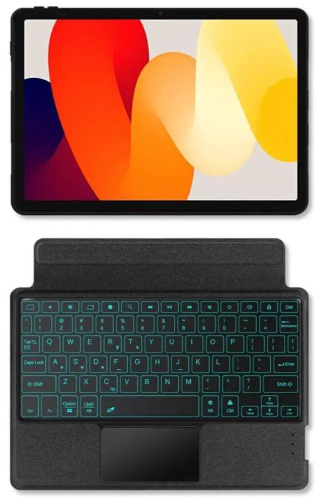 Alt view image 3 of 5 - kaidisen Backlit Keyboard Case for Xiaomi Redmi Pad SE 11" Keyboard with Touchpad Portrait Mode Backlight Magnetic Detachable Touch Keyboard Case