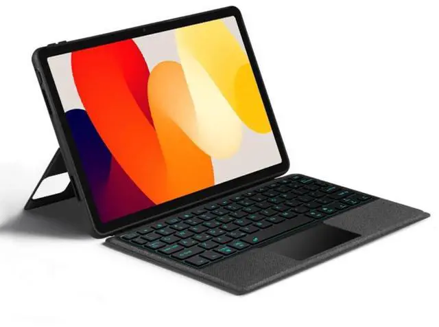 Alt view image 4 of 5 - kaidisen Backlit Keyboard Case for Xiaomi Redmi Pad SE 11" Keyboard with Touchpad Portrait Mode Backlight Magnetic Detachable Touch Keyboard Case