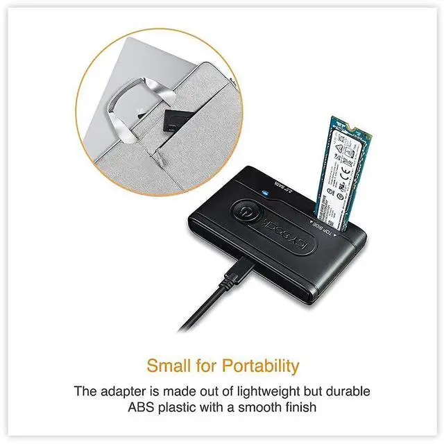 Alt view image 5 of 5 - ICY DOCK 2.5" & M.2 SATA III HDD SSD to USB 3.2 Gen 1 (5Gbps) Hard Drive Docking Station Reader Adapter | EZ-Adapter MB031U-1SMB