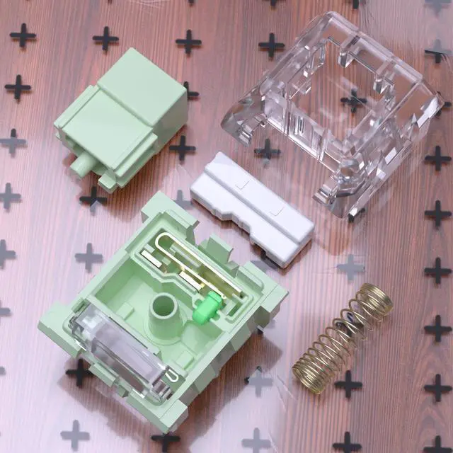 Alt view image 5 of 5 - Zhouwang Kailh Box Bamboo Switches,3-Pin 55gf RGB SMD Dustproof Waterproof Pre-lubed Heavy Clicky Switches for MX Mechanical Gaming Keyboard(90Pcs)