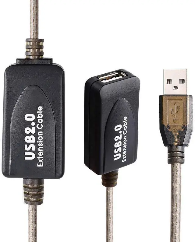 Alt view image 2 of 5 - LDKCOK USB 2.0 Type A Male to A Female Active Repeater Extension Cable 60ft, High Speed 480 Mbps