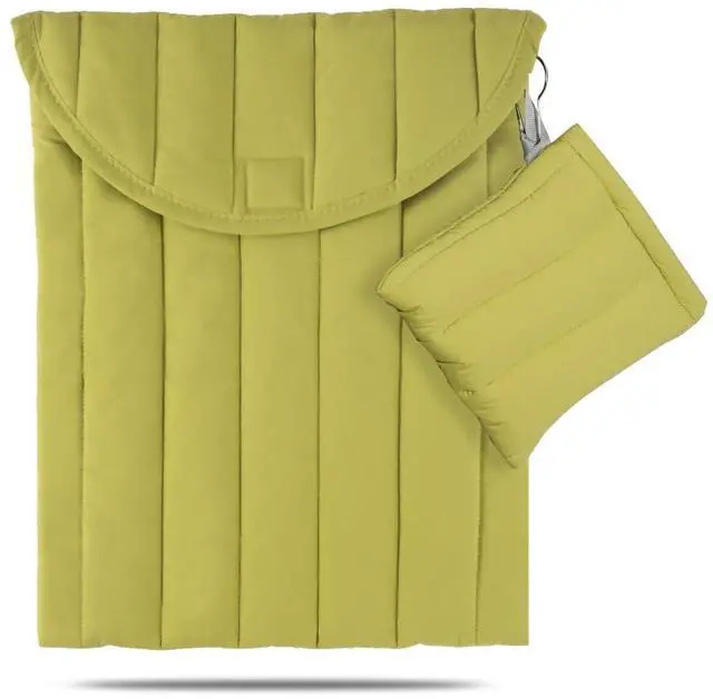 Main image of Puffy Laptop Sleeve Set 15-16 Inch Streak-Green, Protective Carrying Case for Men and Women, Cute Case Bag Compatible with 15 and 16 Inch Laptops, for MacBook Air M2, Asus/Dell Xps in Cover