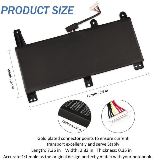 Alt view image 4 of 5 - LUSONBAY C41N1731 Laptop Battery for Asus ROG Strix Scar/Hero II G712 G732 G731 GL504GW GL504GS GL504GM GL704 GL704GW GL704GV GL704GM G715GV G715GW G515GV G515GW 15.4V/66Wh