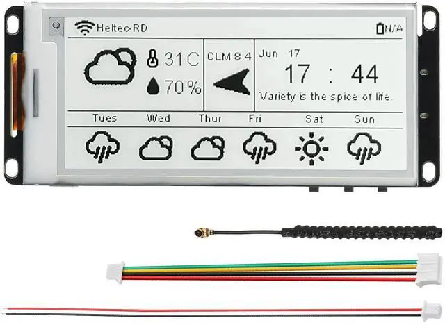 Main image of Vision Master E290 Development Board with 2.9" E-Ink Display Screen, SX1262 Chip BLE WiFi ESP32-S3R8 LoRa Module Compatible with Arduino PlatformIO Micpython Meshtastic Raspberry PI IoT(902-928MHz