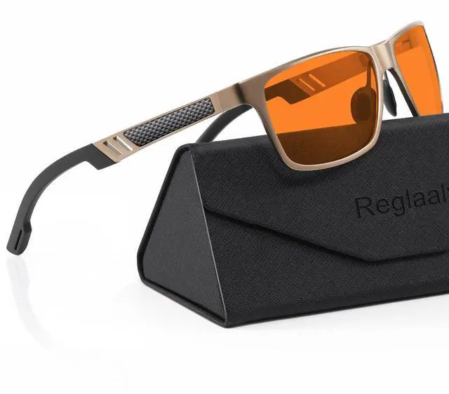 Main image of Reglaaly Blue-Light-Blocking-Gaming-Glasses Designed for Men/Women Gamers Anti Fatigue with Powerful Filter Lenses for Electronic Screens