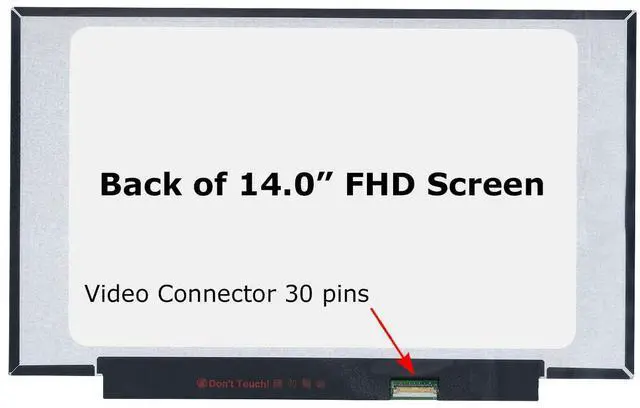 Alt view image 2 of 5 - SCREENARAMA New Screen Replacement for NV140FHM-N48 V8.2, FHD 1920x1080, IPS, Matte, LCD LED Display with Tools