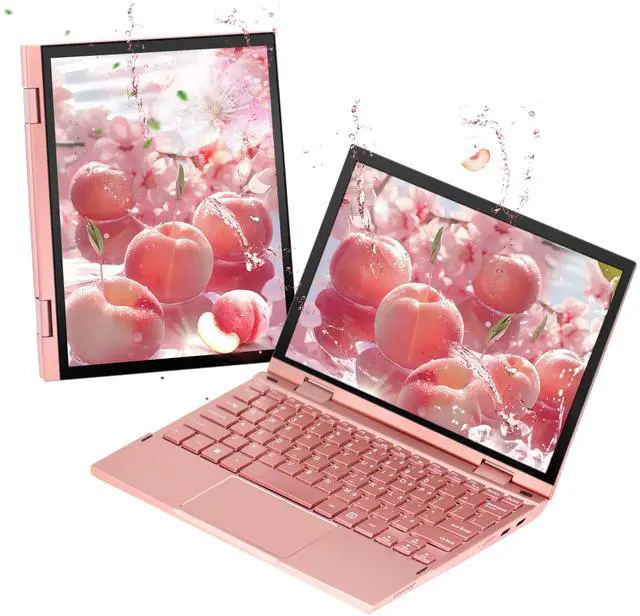 Main image of 2-in-1 Mini Laptop: 10.95" 2K FHD IPS Touchscreen, In tel N95 CPU, 16GB DDR5 RAM, Ultra-Thin Metal Body, Win 11 PC, Full-Function Type-C, Cooling Fan, Fingerprint, Backlit Keyboard (16G+1T SSD)