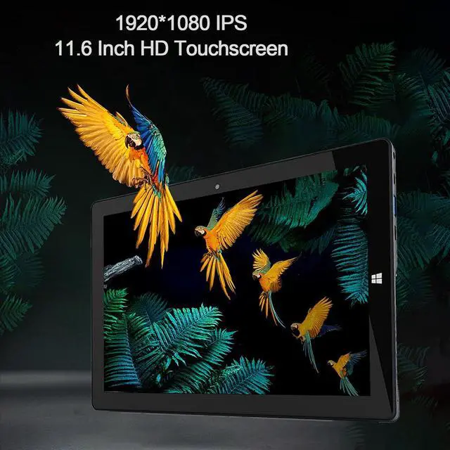 Alt view image 5 of 5 - TPSPAD Windows Tablet with Keyboard, 11.6 inch 2-in-1 Tablets Laptops Touchscreen Windows 11, Intel Celeron, 1920 * 1080 IPS 6GB RAM 128GB EMMC 2.4G/5G WiFi Bluetooth HDMI USB