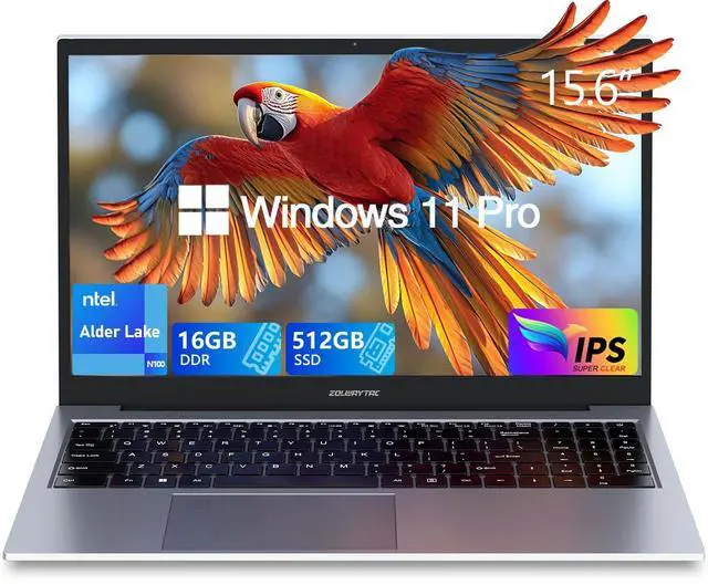 Main image of Laptop,Gaming Laptop,16GB RAM 512GB SSD,N100 CPU(Up to 3.4Ghz,12th ),Aluminum Body,15.6" FHD Display,Support WiFi/Bluetooth,Backlit Keyboard,Support Type C Charging,Win 11 Pro,For Business,Spacegray