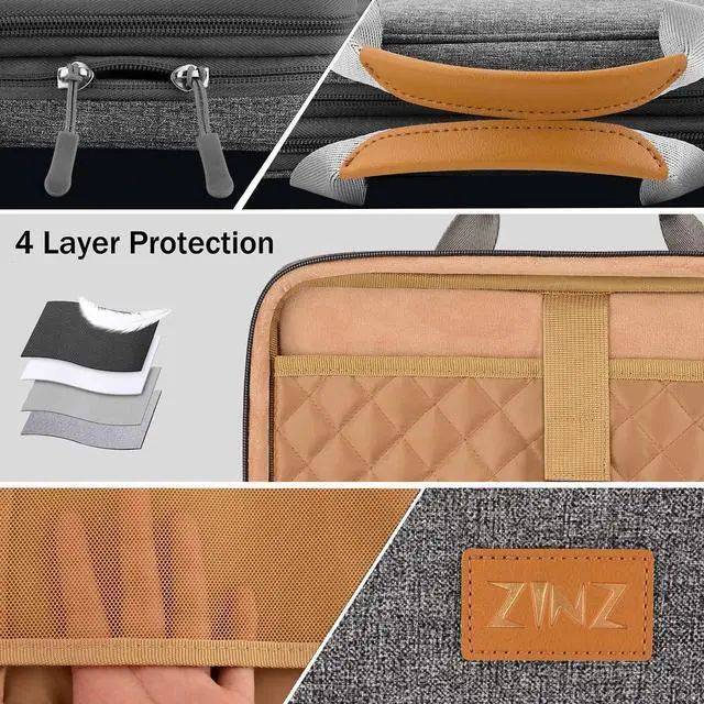 Alt view image 5 of 5 - ZINZ Expandable Laptop Case 13 Inch Sleeve Compatible with MacBook Air 13 inch M2 A2681 M1 A2337 A2179 A1932/Pro 13 M2 M1 A2338 A2251 A2289 A2159 A1989 A1706 A1708,D01G01