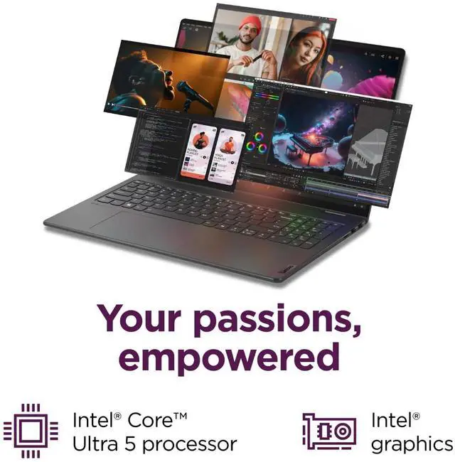 Alt view image 4 of 5 - Lenovo 2024 Yoga 7i 2-in-1 Laptop, 16" 2K Touchscreen, Core Ultra 5 125U (Beats i7-1355U), 16GB LPDDR5X, 300 Nits, Backlit, TB4, FP, WiFi 6E, Webcam, Win11 Pro W/Stylus Pen (16GB RAM | 1TB SSD+pro)