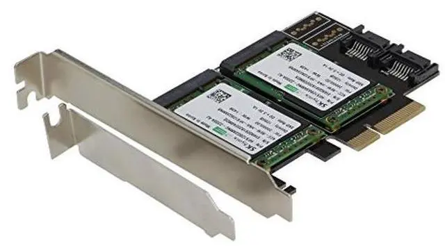 Main image of SEDNA - PCIe Dual mSATA SSD Raid Adapter with 2 SATA III Port and HyoperDuo Hard Disk Acceleration Function (SSD not Included)