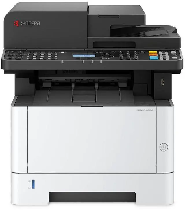 Main image of KYOCERA ECOSYS MA4000wfx Monochrome All-in-One Wireless Laser Printer (Print/Copy/Scan/Fax), up to 42ppm, Dual Scan Document Processor and Free OCR, Cloud & Mobile Utilities