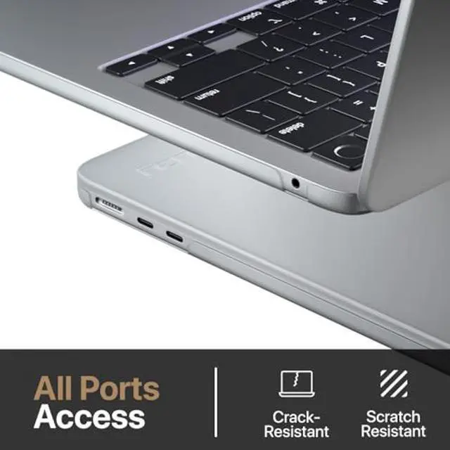Alt view image 5 of 5 - Kuzy Clear MacBook Air 13 inch Case 2025 M4 A3240, 2024 2022 M3 M2 A3113 A2681 - Matte Protective Hard Shell Cover, Lightweight for MacBook Air 13.6 inch case, Frosted Clear