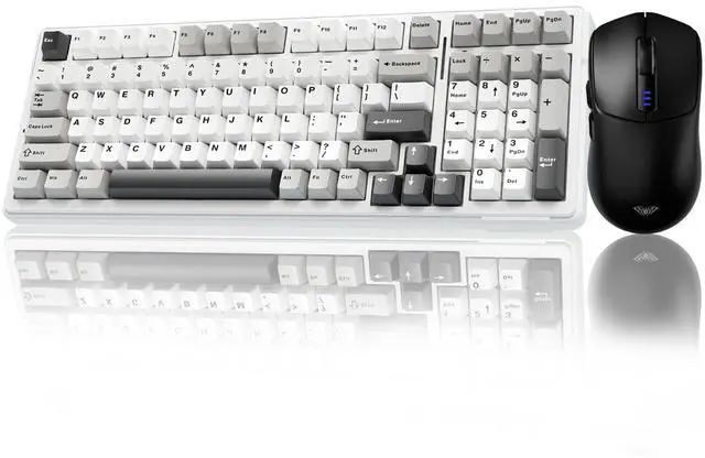 Main image of AULA Wireless Keyboard Combo, F99 Mechanical Keyboard Hot Swappable + SC580 Gaming Mouse, Black