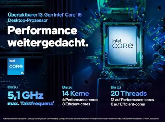 Alt view image 4 of 5 - Intel Core i5-13500 2.50GHz 14 Cores LGA1700 Desktop Processor Boxed (Raptor Lake)