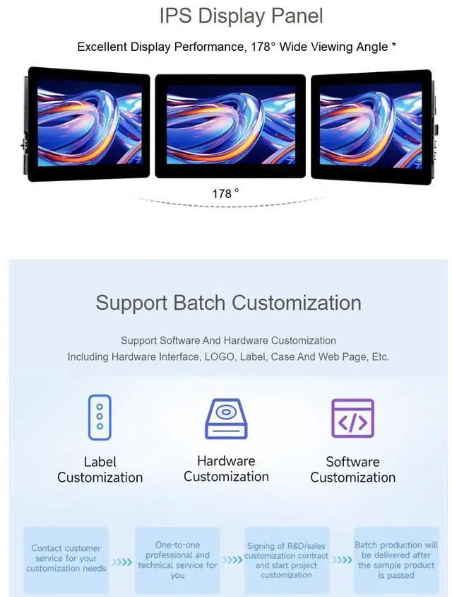 Alt view image 3 of 5 - waveshare ESP32-S3 5inch Display LCD Development Board 1024x600 Solution IPS Display with 2.4GHz WiFi and BLE 5 Support,32-bit LX7 Dual-core Processor