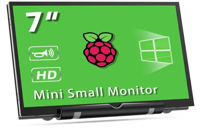Main image of HAMTYSAN 7Inch Raspberry Pi Screen HDMI Monitor 800x480 LCD Screen Display with Dual-Speaker for Raspberry Pi 4/3/2/Zero/B/B+ Win11/10/8/7 (Non-Touch)