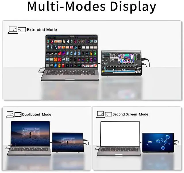 Alt view image 3 of 5 - HAMTYSAN 7Inch Raspberry Pi Screen HDMI Monitor 800x480 LCD Screen Display with Dual-Speaker for Raspberry Pi 4/3/2/Zero/B/B+ Win11/10/8/7 (Non-Touch)
