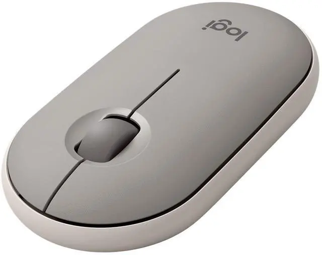 Main image of Logitech Pebble Wireless Mouse with Bluetooth or 2.4 GHz Receiver, Silent, Slim Computer Mouse with Quiet Clicks, for Laptop/Notebook/iPad/PC/Mac/Chromebook - Sand