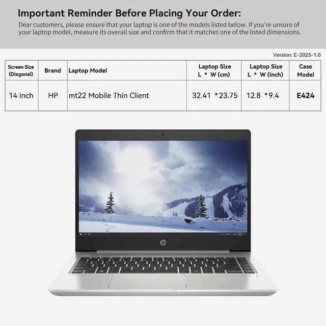 Alt view image 2 of 5 - Smatree 14 inch Laptop Sleeve for HP mt22 Mobile Thin Client, HP Laptop Case with Accessory Pocket, YKK Zipper, Patented Shockproof Design (E424)