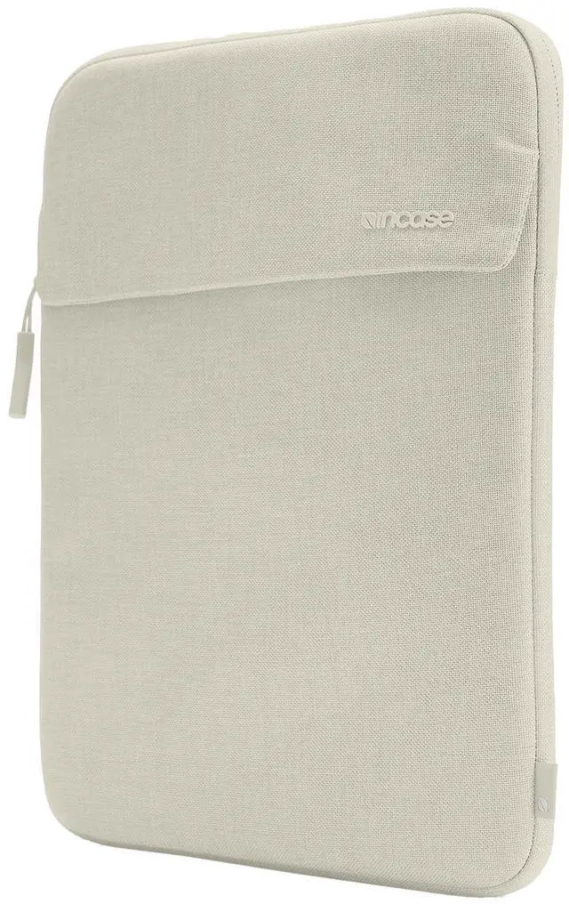 Main image of Incase Crosstown Sleeve with Woolenex - Vertical Orientation, Cushioned Protection, Durable Construction, External Slip Pocket - PC/Mac Sleeve (Limestone, 14" MacBooks/Laptops)