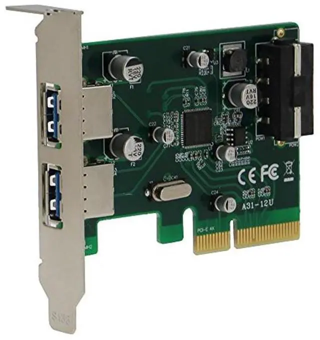 Alt view image 4 of 5 - SEDNA - PCIE USB 3.1 2 Port Type A Adapter (10 Gbps) with Low Profile Bracket