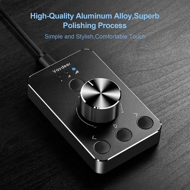 Alt view image 3 of 5 - Vaydeer Volume Control Knob with One-Click Mute Function and 3 Volume Control Modes, USB Volume Knob Multimedia Controller for Win 7/8/10/Mac, Gift for Festivals Loved Ones