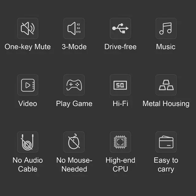 Alt view image 4 of 5 - Vaydeer Volume Control Knob with One-Click Mute Function and 3 Volume Control Modes, USB Volume Knob Multimedia Controller for Win 7/8/10/Mac, Gift for Festivals Loved Ones